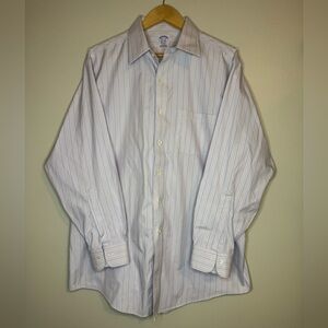Brooks Brothers Classic Supima Cotton Non-Iron Dress Shirt 16.5-33‎